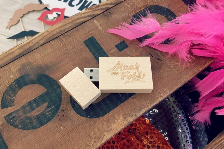 Luxe USB stick met fotoprops