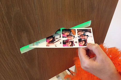 Fotostrip in een paar seconden geprint