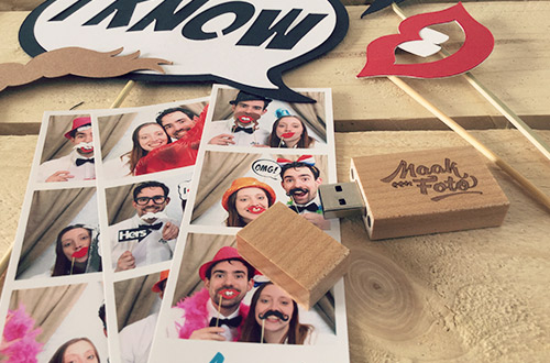 Fotostrips, fotoprops en onze USB-stick