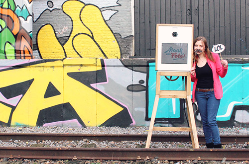 photobooth bij het spoor