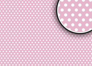 Roze met witte stippen - € 95